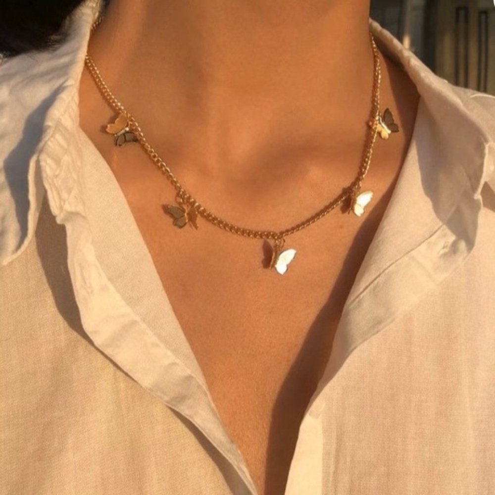 brand new butterfly choker